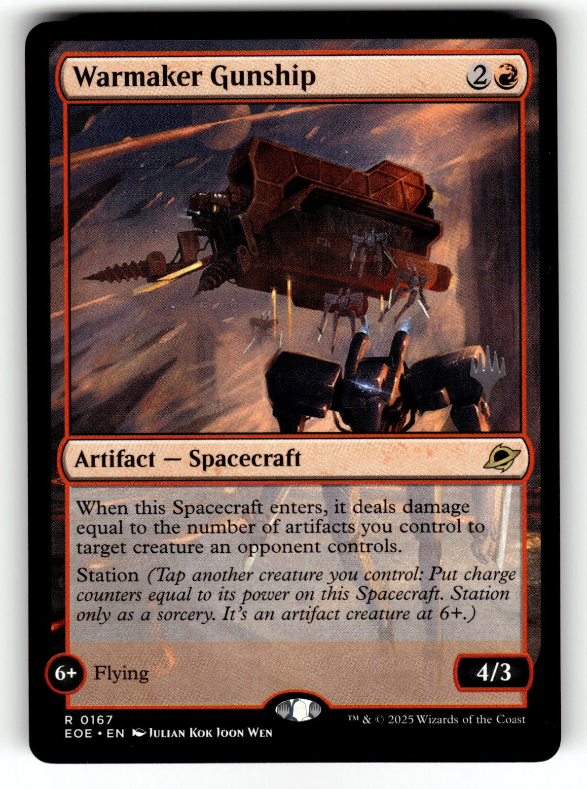 Warmaker Gunship – 167 PPEOE: Promo Pack: Edge of Eternities R NM