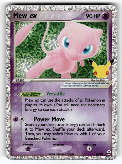 Mew ex – 88/92 CCC: Celebrations: Classic Collection Classic Collection Holo NM