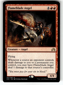 Flameblade Angel – 157 SOI: Shadows over Innistrad R NM