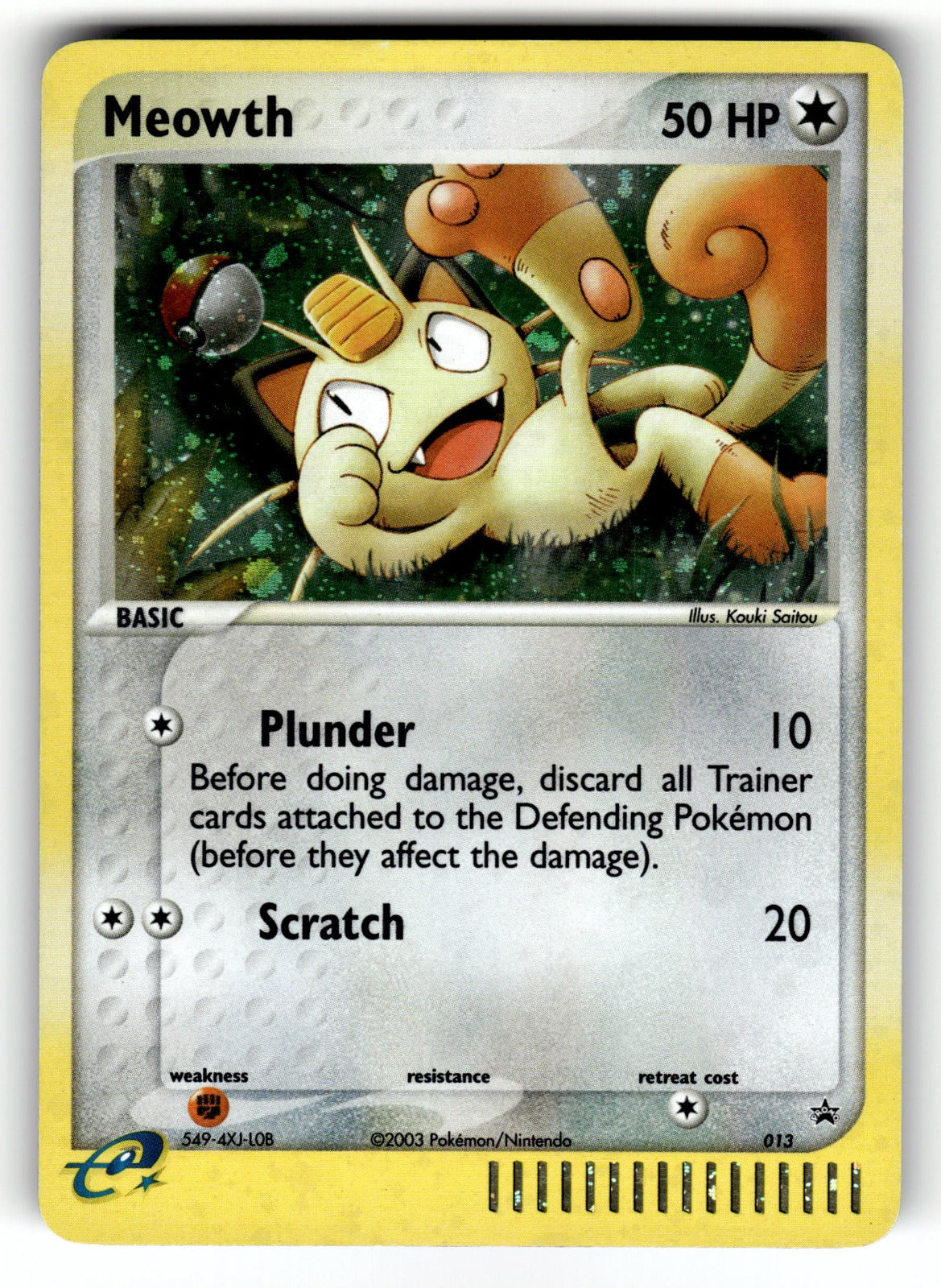 Meowth - (EX Series Collector's Tin) – 013 PR: Nintendo Promos Promo HoloLP
