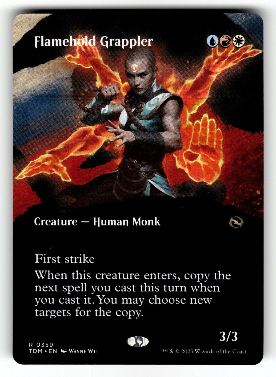 Flamehold Grappler (Borderless) – 359 TDM: Tarkir: Dragonstorm R NM