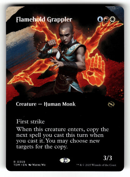 Flamehold Grappler (Borderless) – 359 TDM: Tarkir: Dragonstorm R NM