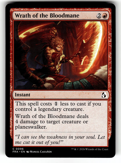 Wrath of the Bloodmane – 96 FRA: Reality Fracture C NM