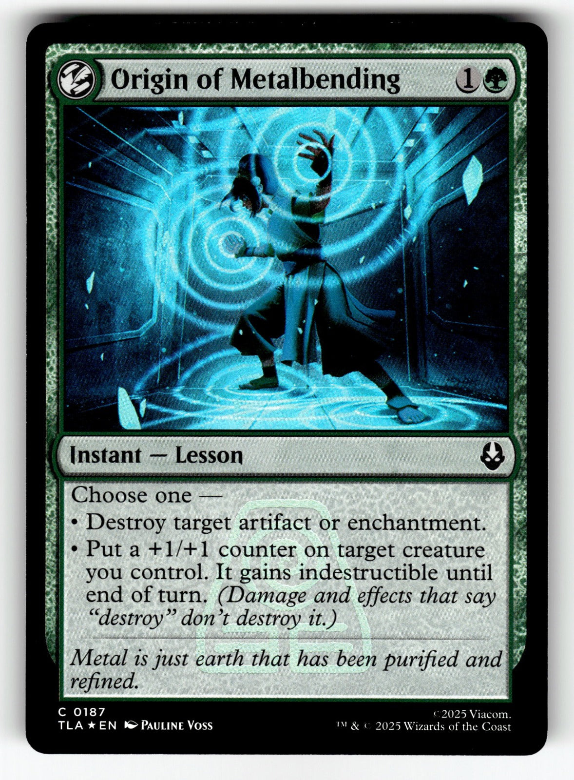 Origin of Metalbending – 187 TLA: Avatar: The Last Airbender C Foil NM