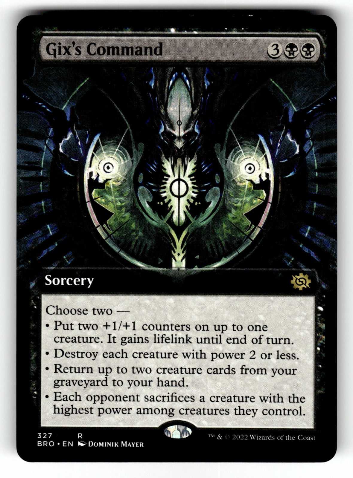 Gix's Command (Extended Art) – 327 BRO: The Brothers' War R NM