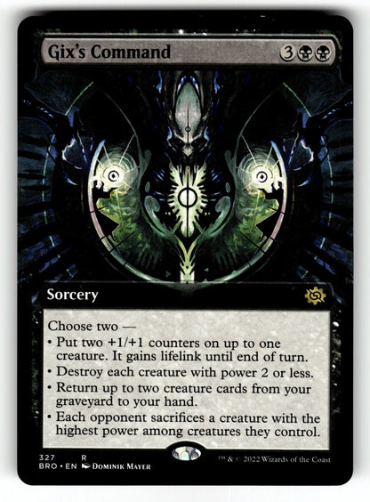 Gix's Command (Extended Art) – 327 BRO: The Brothers' War R NM