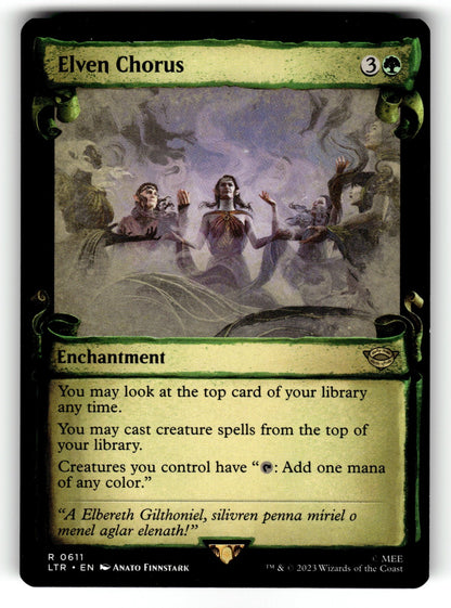 Elven Chorus (Showcase Scrolls) – 611 LTR: Universes Beyond: The Lord of the Rings: Tales of Middle-earth R NM