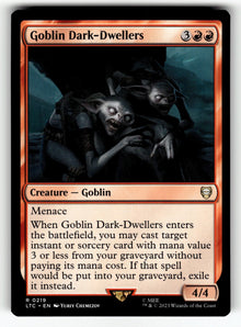 Goblin Dark-Dwellers – 219 LTC: Commander: The Lord of the Rings: Tales of Middle-earth R NM