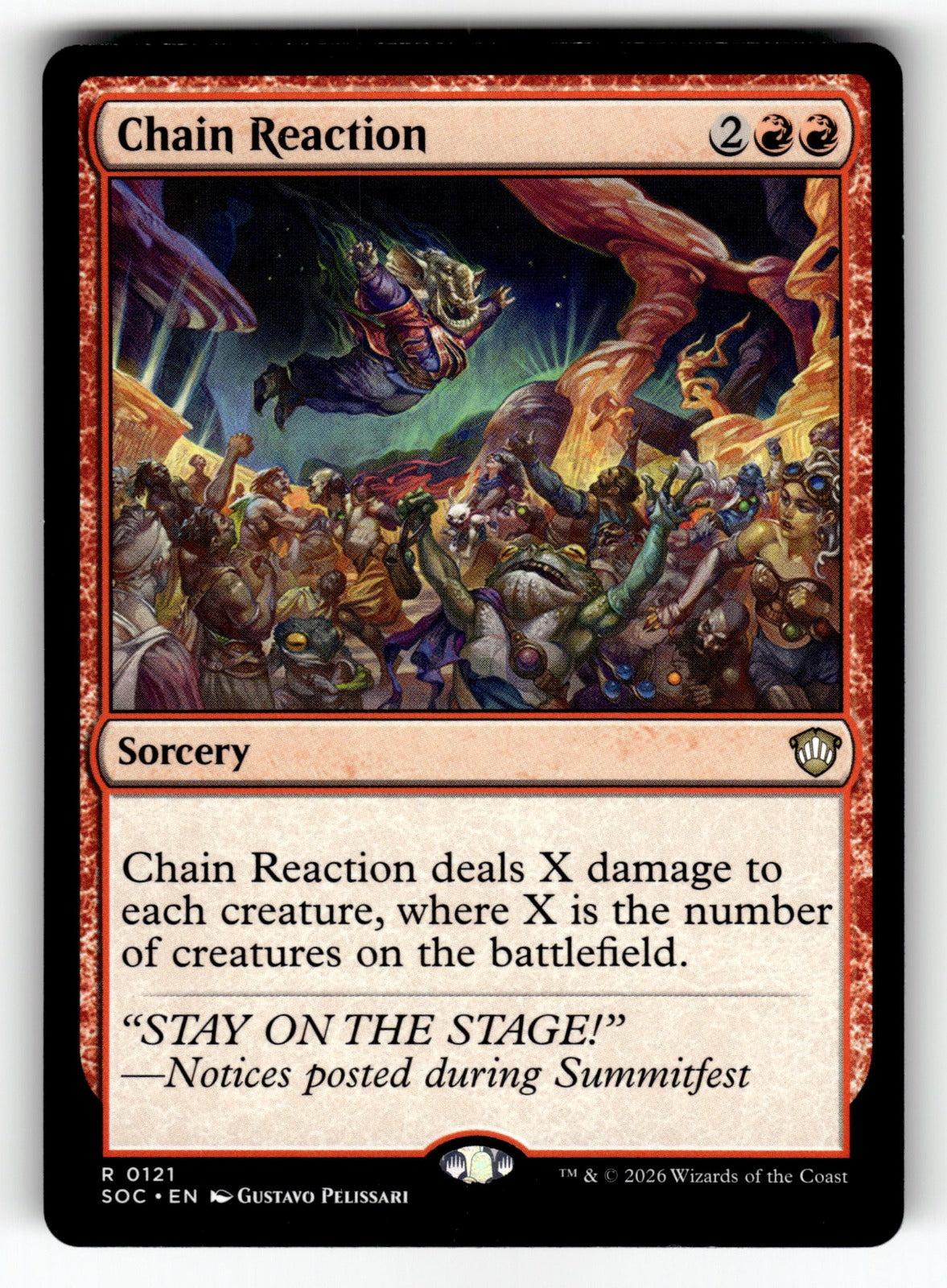 Chain Reaction – 121 SOC: Commander: Secrets of Strixhaven R NM