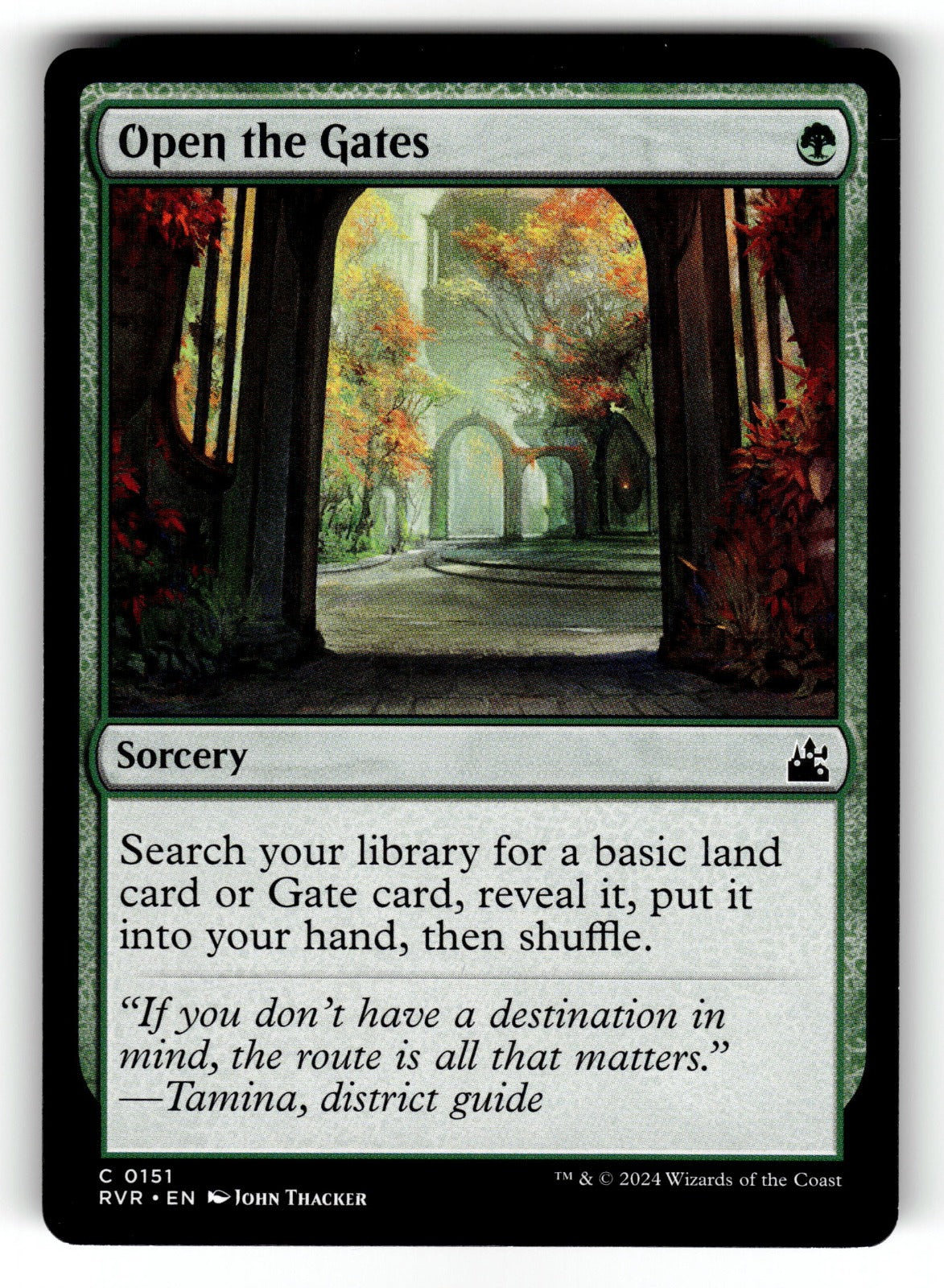 Open the Gates – 151 RVR: Ravnica Remastered C NM