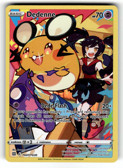 Dedenne – TG07/TG30 SWSH09:TG: SWSH09: Brilliant Stars Trainer Gallery Ultra Rare Holo NM