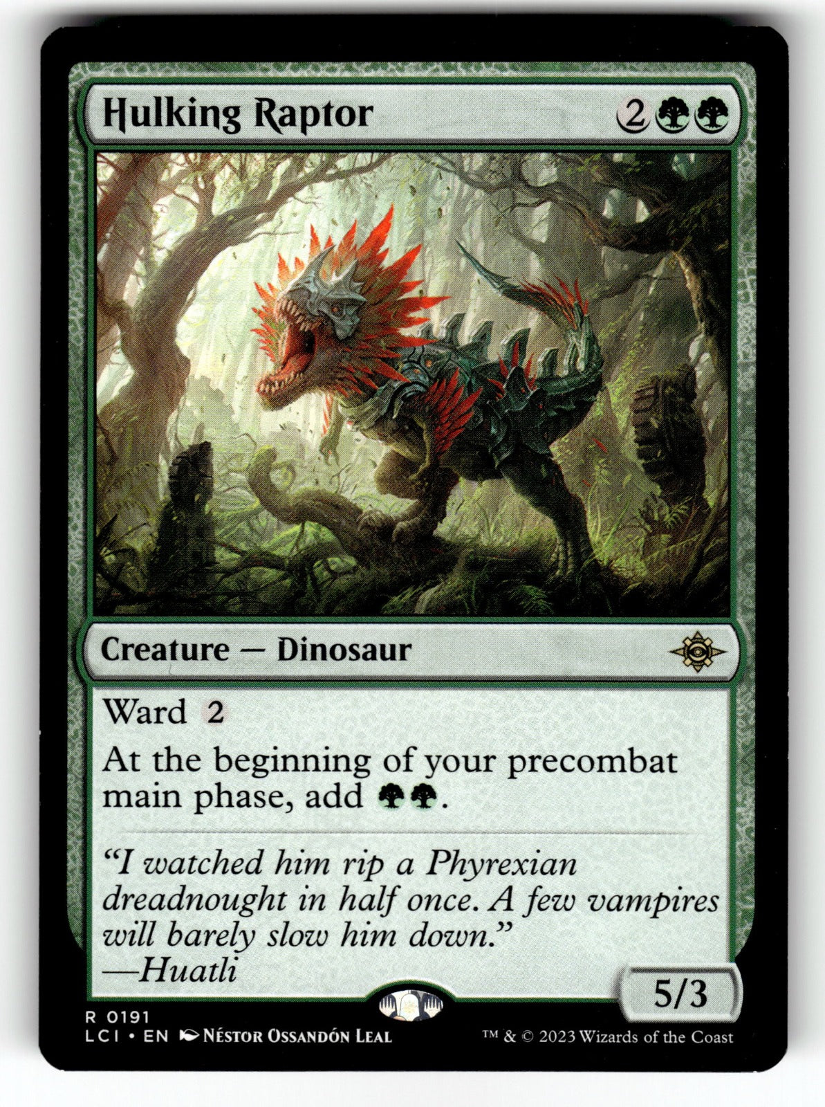 Hulking Raptor – 191 LCI: The Lost Caverns of Ixalan R LP