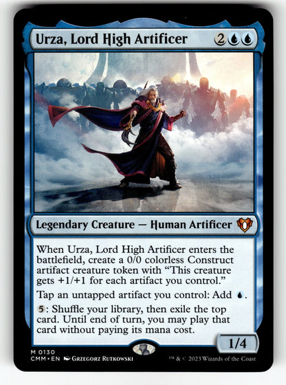 Urza, Lord High Artificer – 130 CMM: Commander Masters M NM