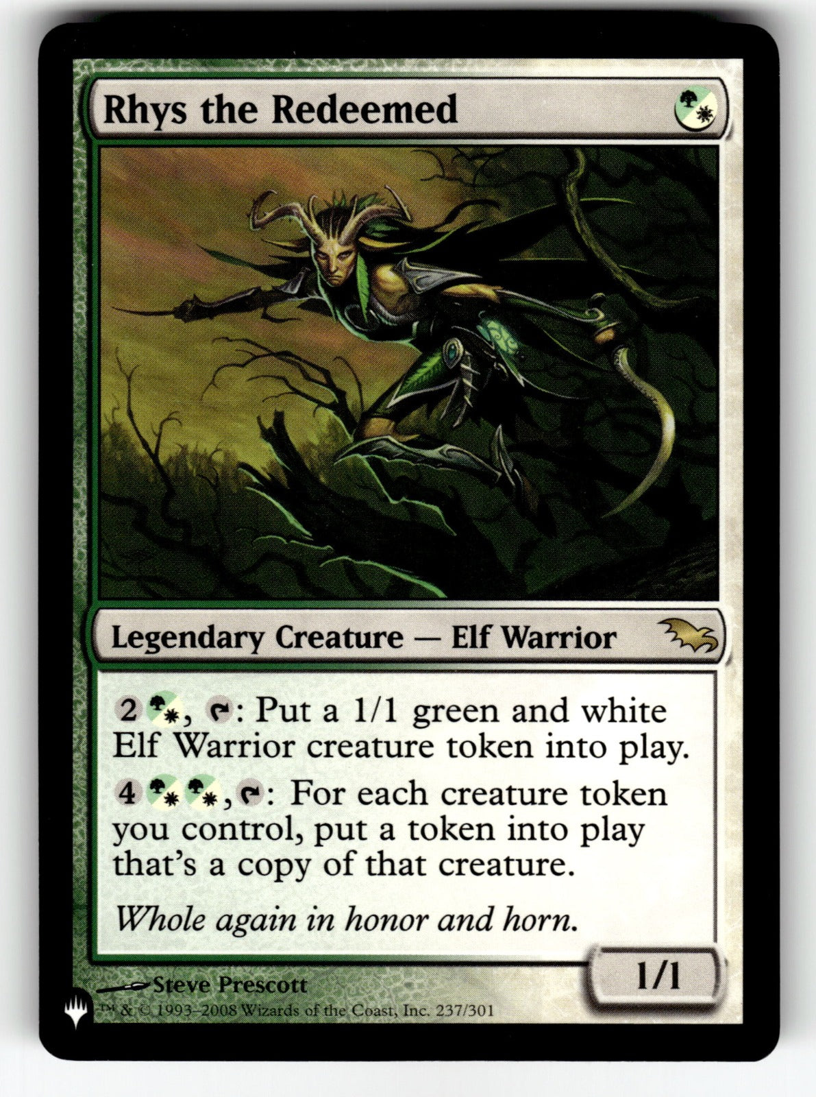 Rhys the Redeemed (SHM) – 237 LIST: The List Reprints R NM