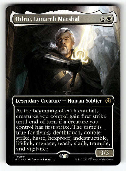 Odric, Lunarch Marshal (Borderless) – 298 INR: Innistrad Remastered R NM
