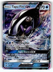 Tapu Fini GX – 39/147 SM03: SM - Burning Shadows Ultra Rare Holo NM