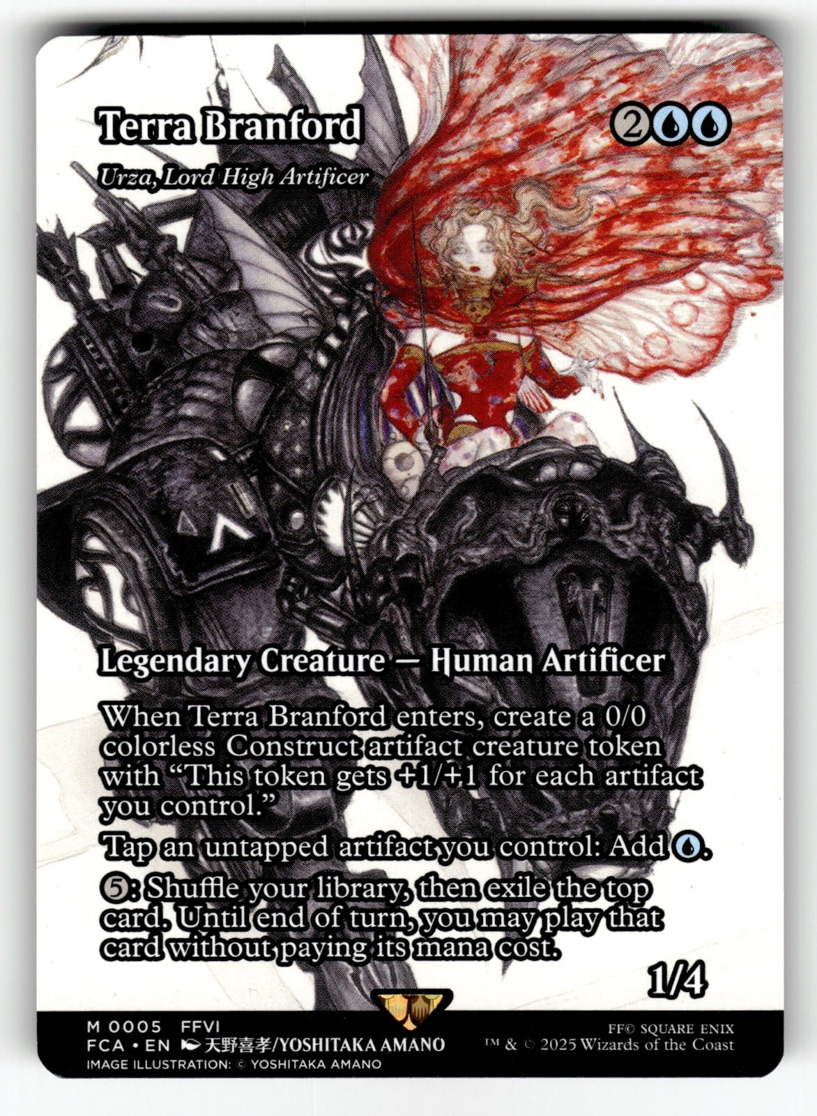 Terra Branford - Urza, Lord High Artificer (Showcase) – 5 FCA: FINAL FANTASY: Through the Ages M NM