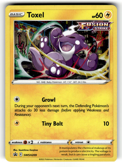 Toxel – SWSH209 SWSD: SWSH: Sword & Shield Promo Cards Promo Holo NM
