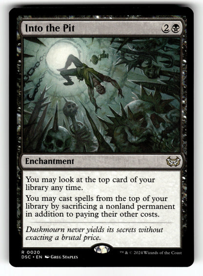 Into the Pit – 20 DSC: Commander: Duskmourn: House of Horror R NM
