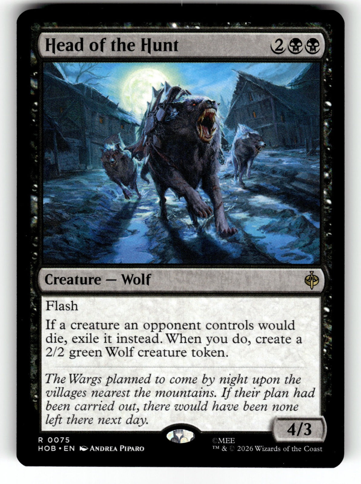 Head of the Hunt – 75 HOB: The Hobbit R NM