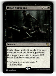 Dread Summons – 113 MIC: Commander: Innistrad: Midnight Hunt R NM