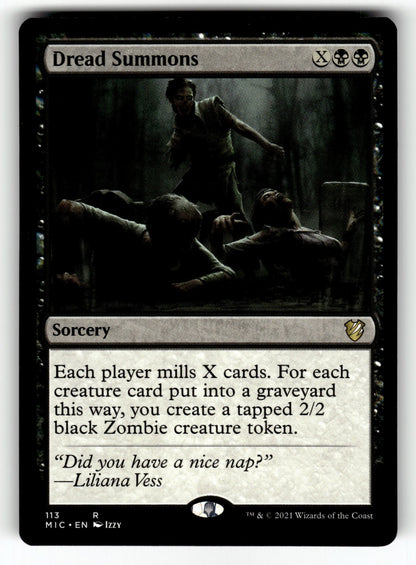 Dread Summons – 113 MIC: Commander: Innistrad: Midnight Hunt R NM