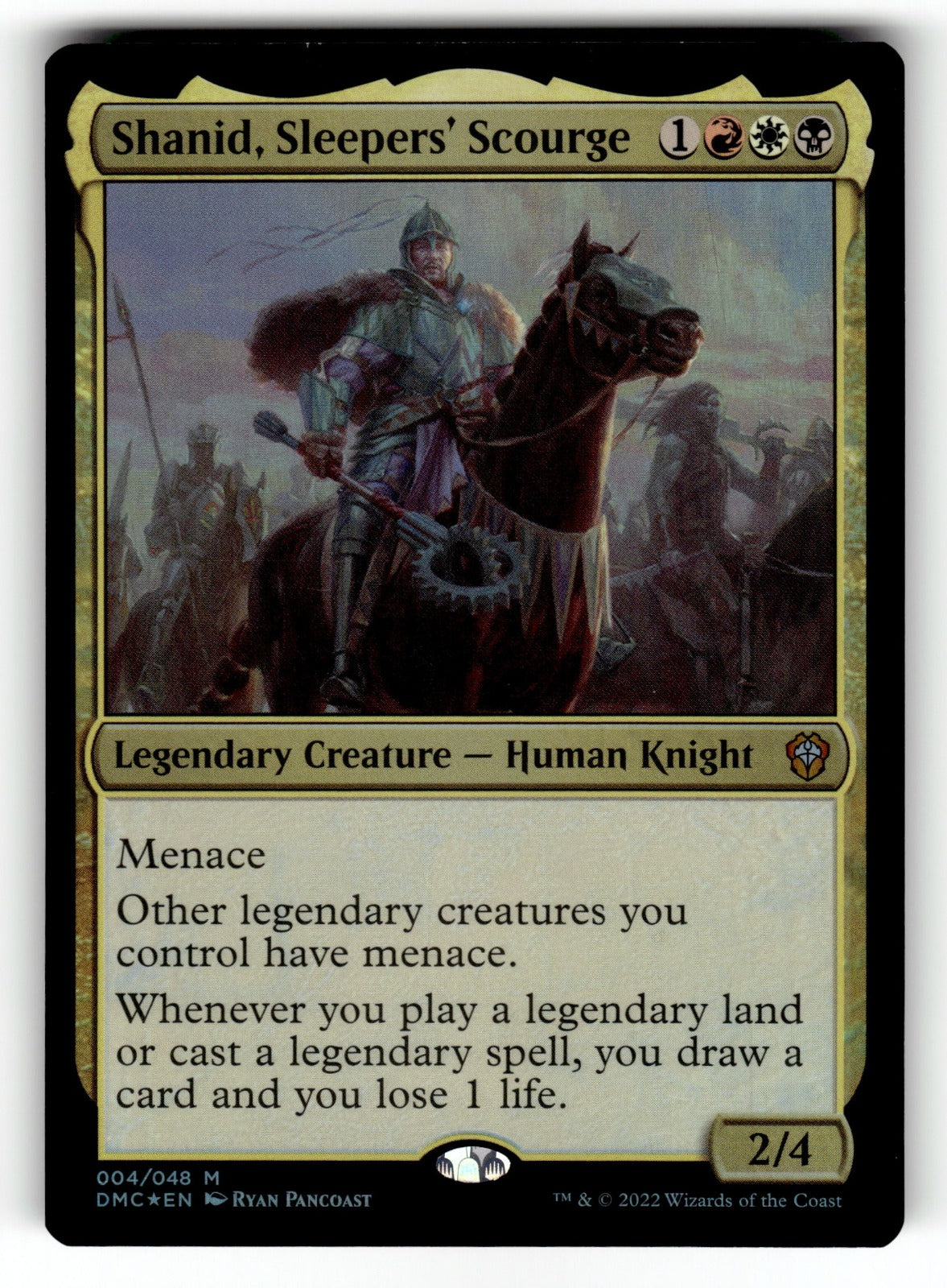 Shanid, Sleepers' Scourge – 4 DMC: Commander: Dominaria United M Foil NM
