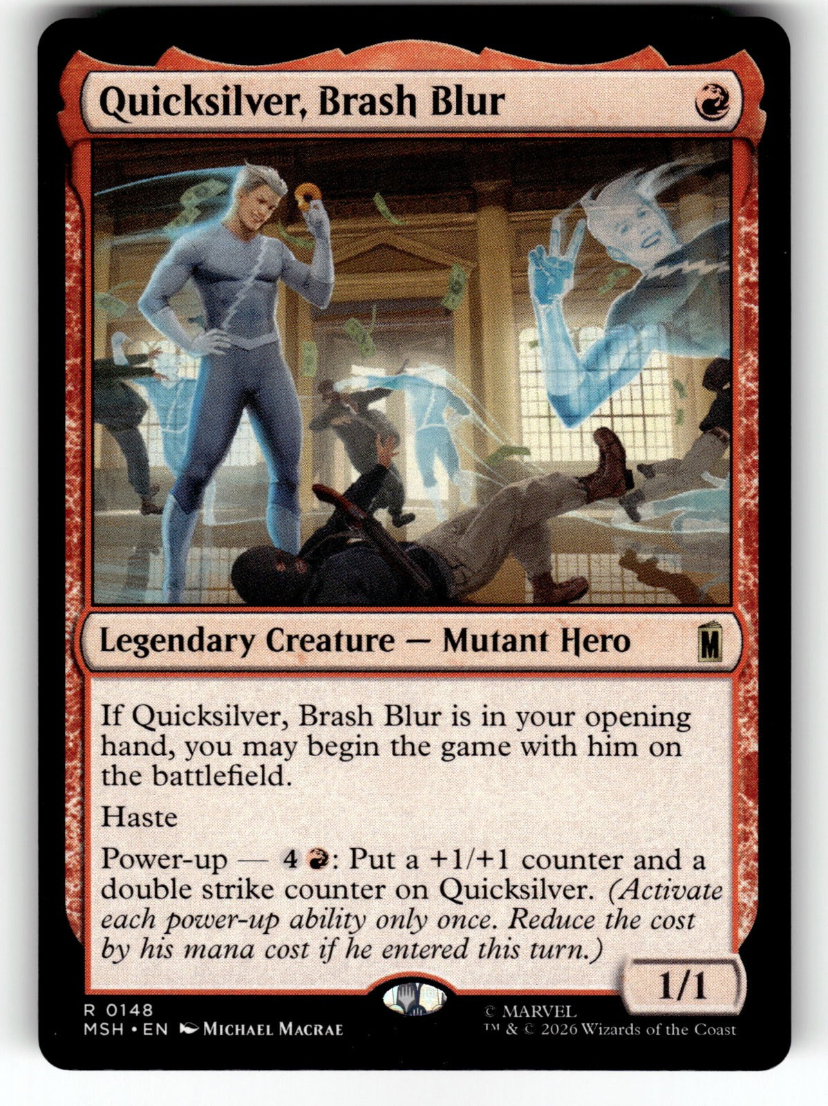 Quicksilver, Brash Blur – 148 MSH: Marvel Super Heroes R NM