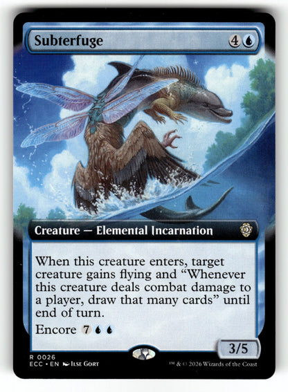 Subterfuge (Extended Art) – 26 ECC: Commander: Lorwyn Eclipsed R NM