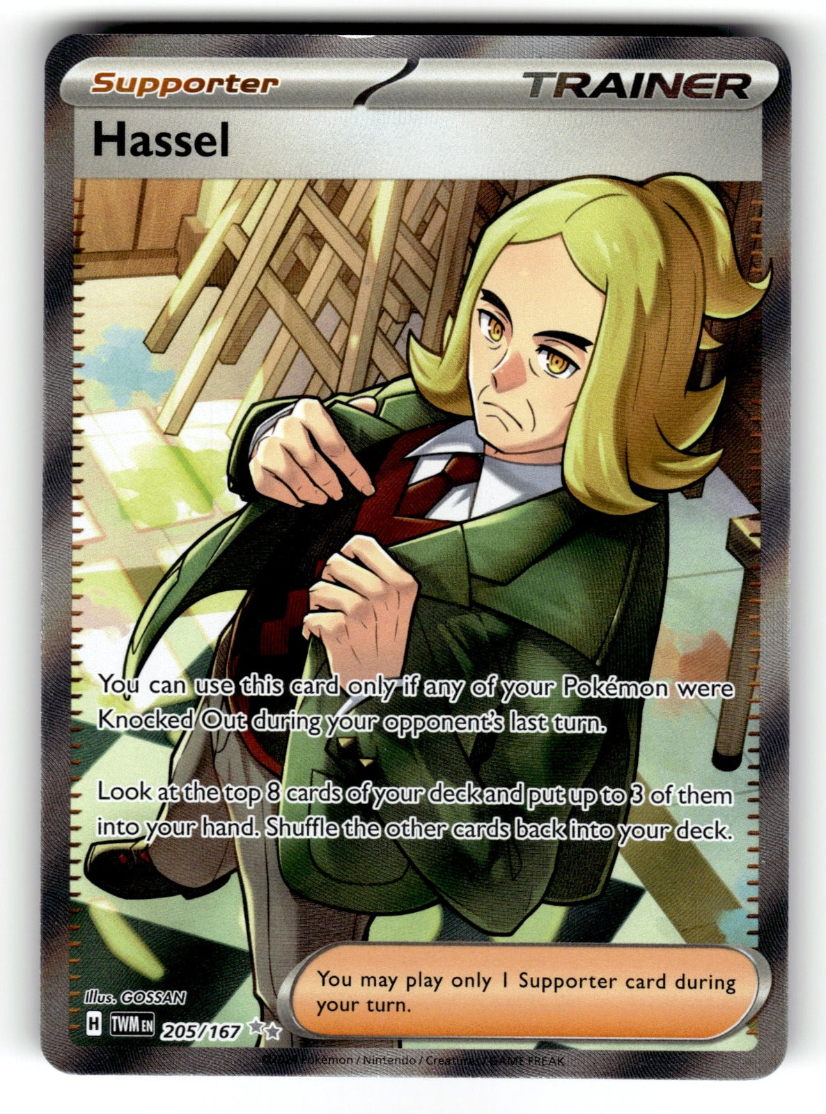 Hassel – 205/167 TWM: SV06: Twilight Masquerade Ultra Rare HoloNM