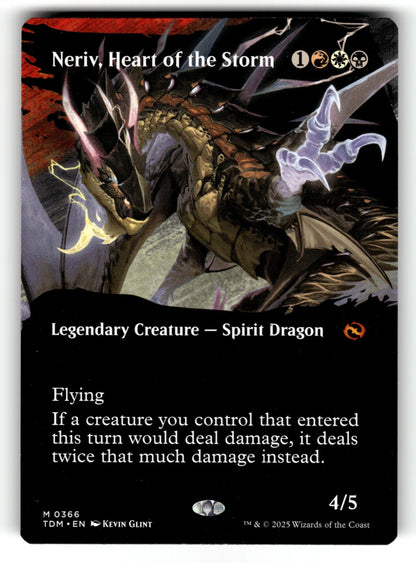 Neriv, Heart of the Storm (Borderless) – 366 TDM: Tarkir: Dragonstorm M NM