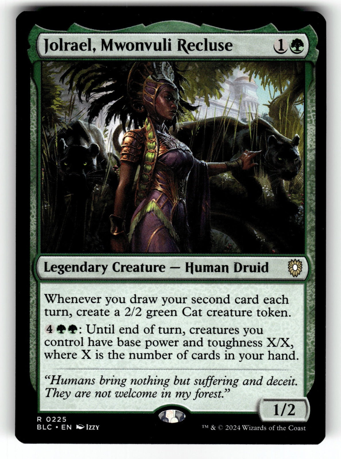 Jolrael, Mwonvuli Recluse – 225 BLC: Commander: Bloomburrow R NM