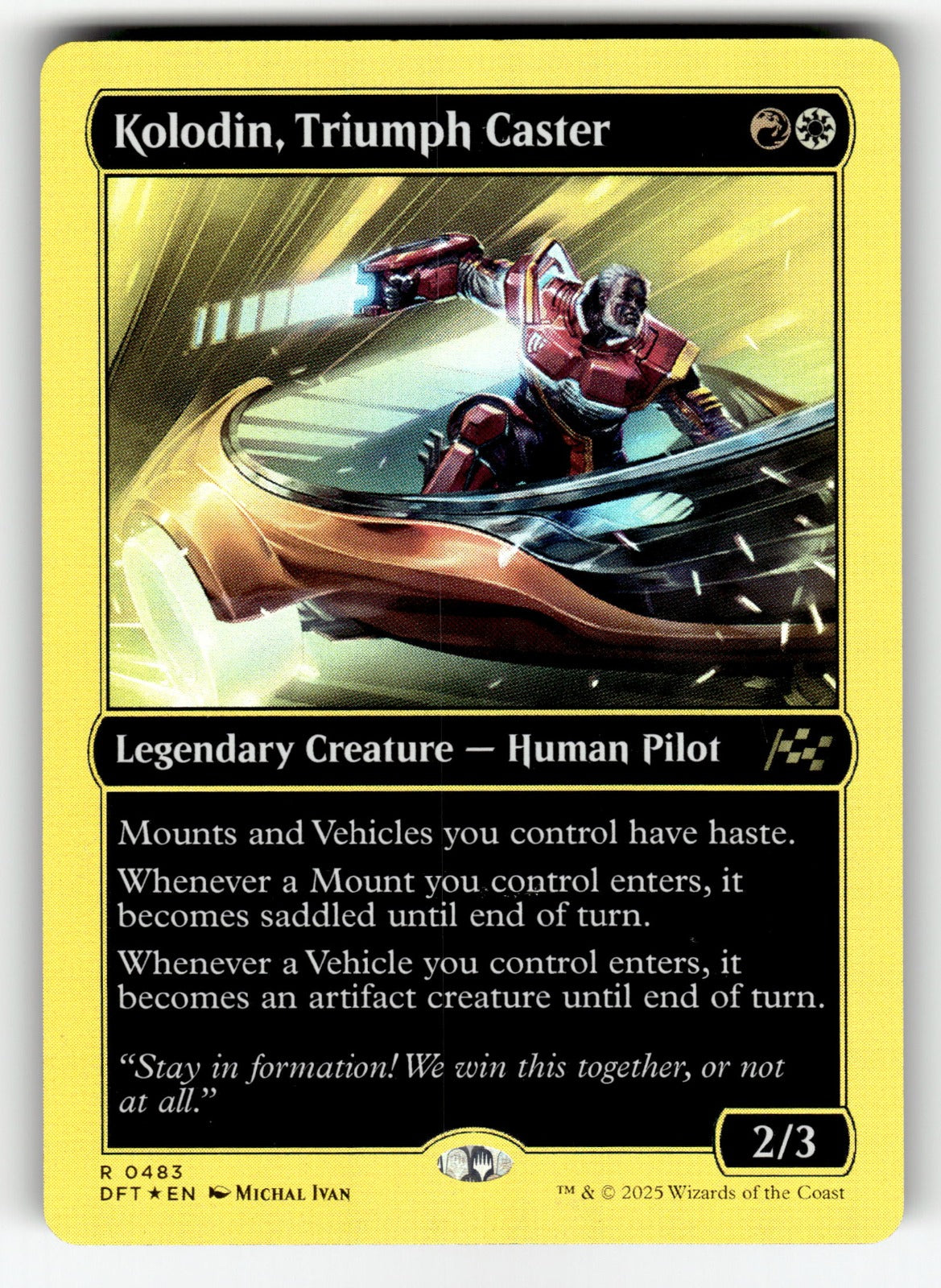 Kolodin, Triumph Caster (First-Place Foil) – 483 DFT: Aetherdrift R Foil NM