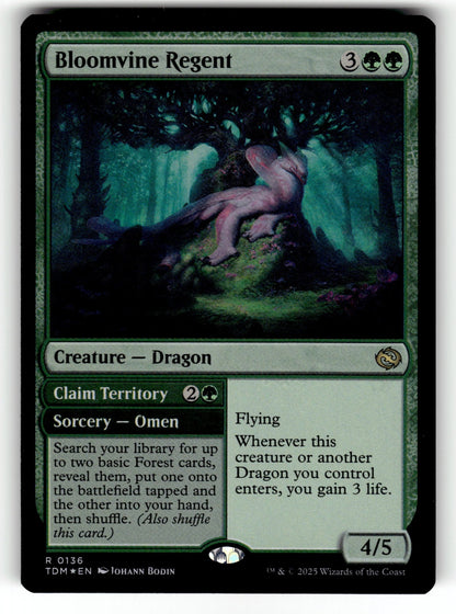 Bloomvine Regent – 136 TDM: Tarkir: Dragonstorm R Foil NM