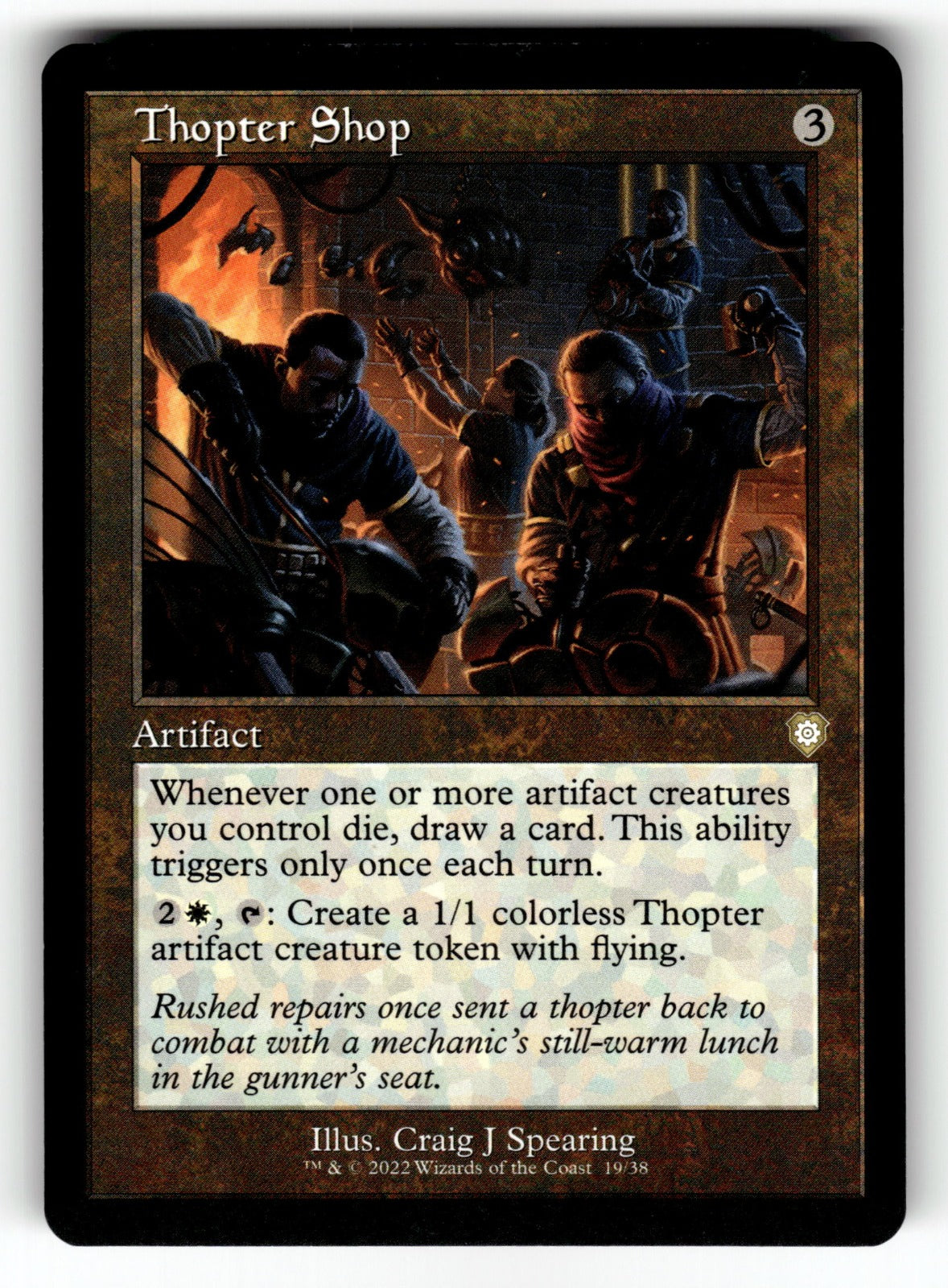 Thopter Shop (Retro Frame) – 19 BRC: Commander: The Brothers' War R NM