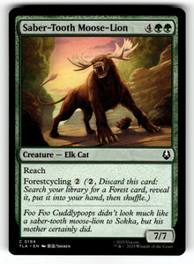 Saber-Tooth Moose-Lion – 194 TLA: Avatar: The Last Airbender C NM