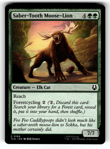 Saber-Tooth Moose-Lion – 194 TLA: Avatar: The Last Airbender C NM