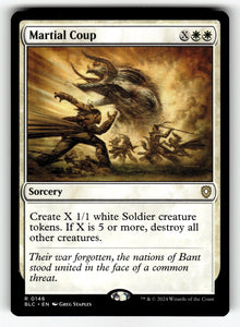 Martial Coup – 146 BLC: Commander: Bloomburrow R NM