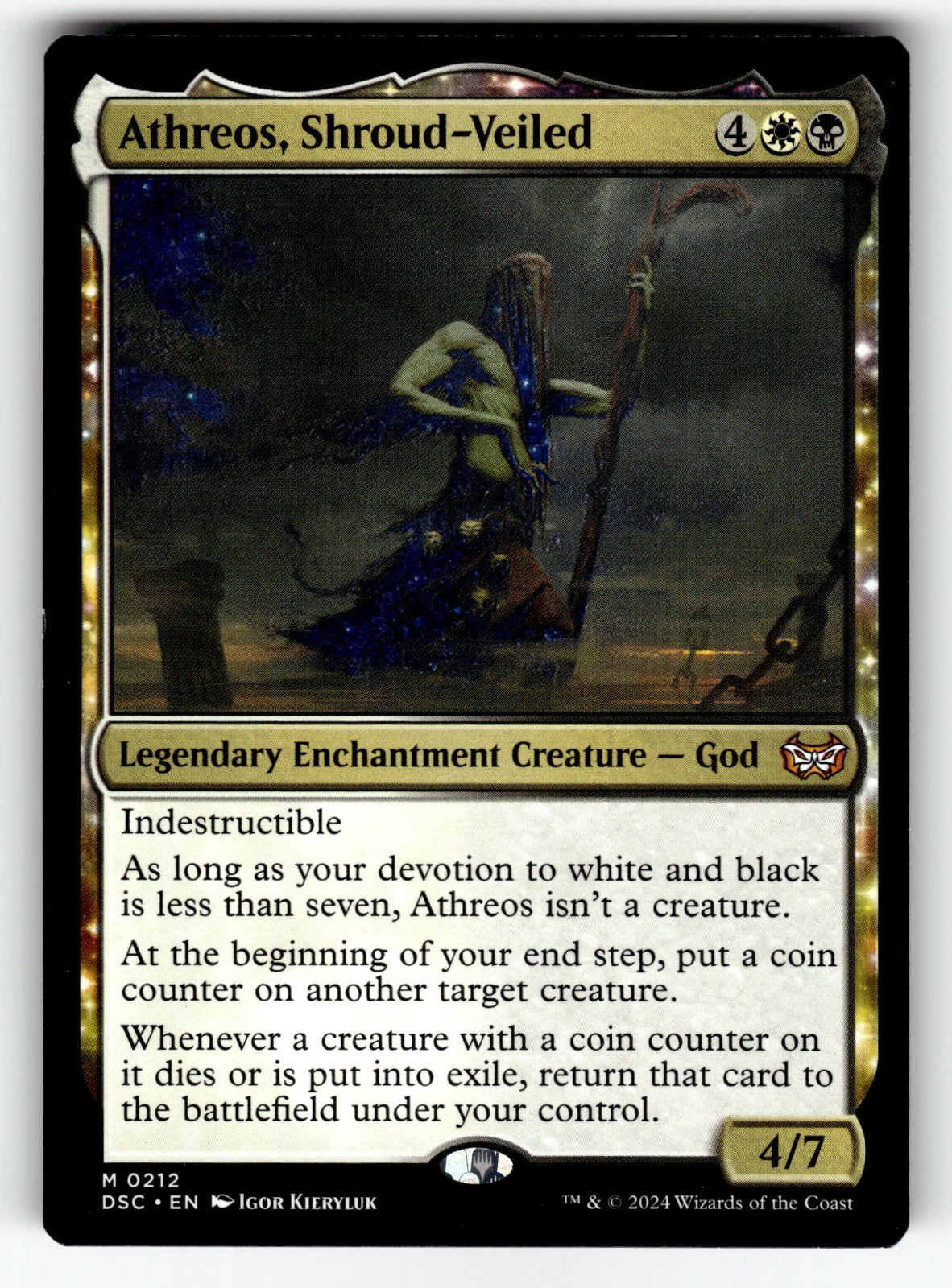 Athreos, Shroud-Veiled – 212 DSC: Commander: Duskmourn: House of Horror M NM
