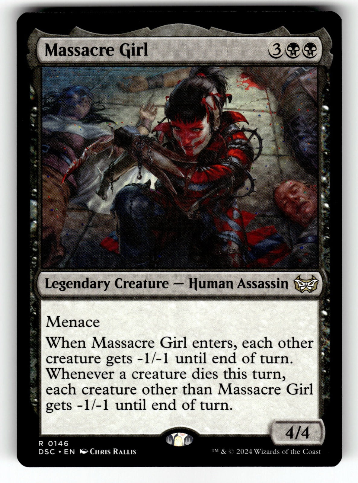 Massacre Girl – 146 DSC: Commander: Duskmourn: House of Horror R NM