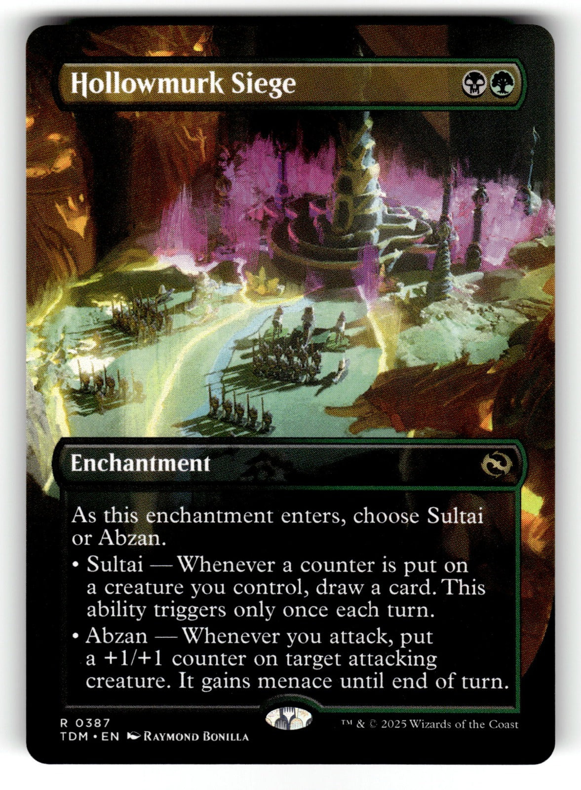 Hollowmurk Siege (Borderless) – 387 TDM: Tarkir: Dragonstorm R NM