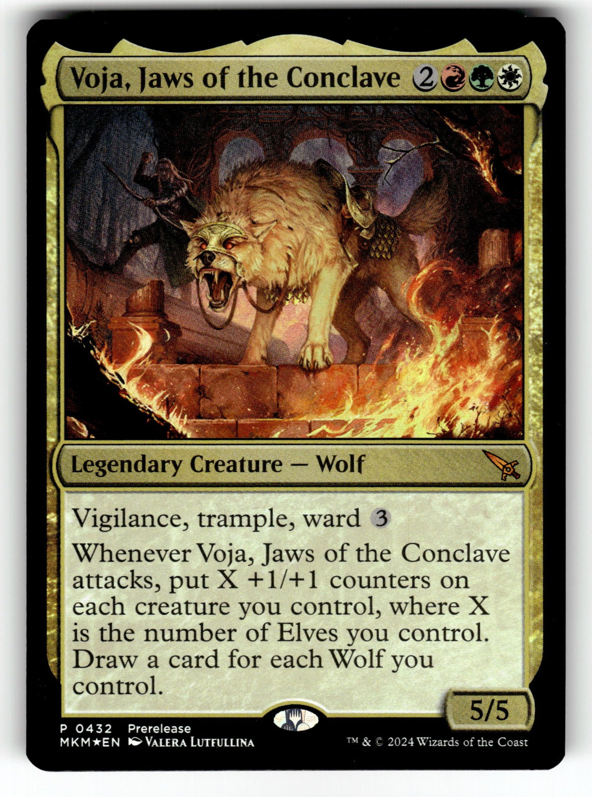 Voja, Jaws of the Conclave – 432 PRE: Prerelease Cards M Foil NM
