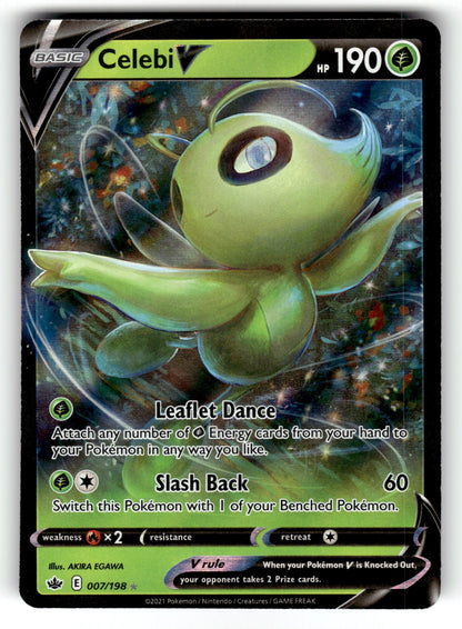 Celebi V - 007/198 SWSH06: SWSH06: Chilling Reign Ultra Rare Holo NM