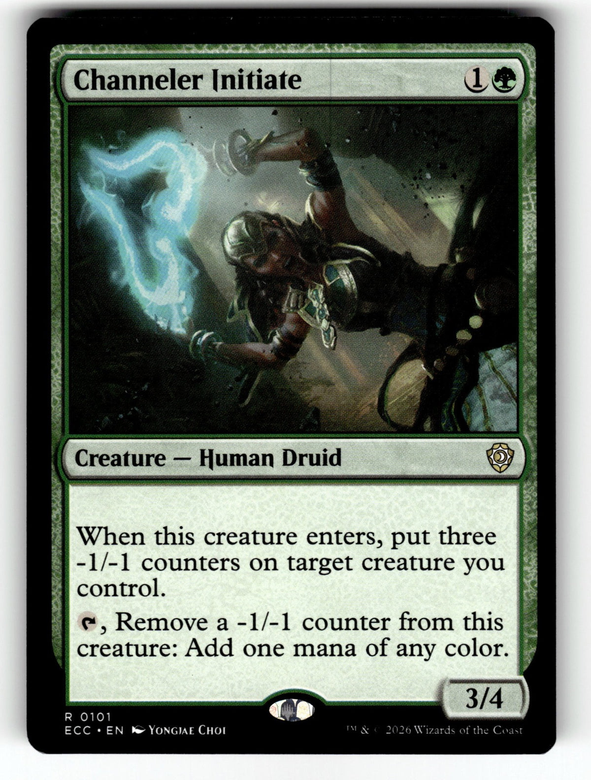 Channeler Initiate – 101 ECC: Commander: Lorwyn Eclipsed R NM