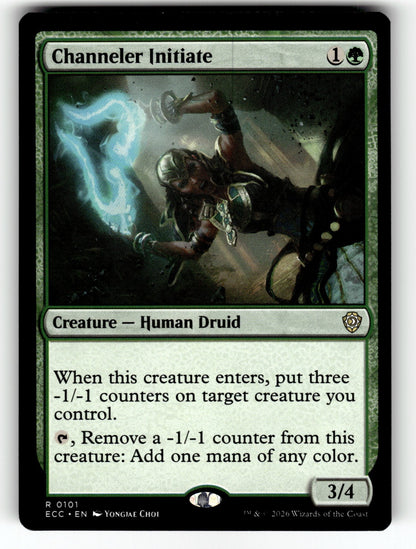 Channeler Initiate – 101 ECC: Commander: Lorwyn Eclipsed R NM