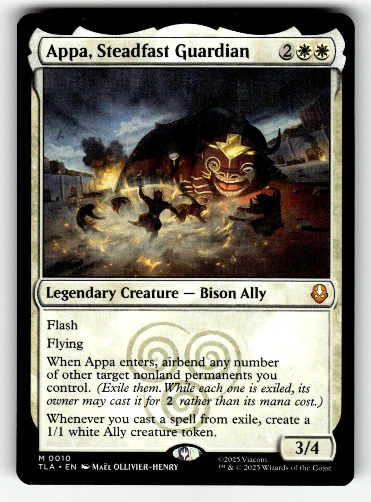 Appa, Steadfast Guardian – 10 TLA: Avatar: The Last Airbender M NM
