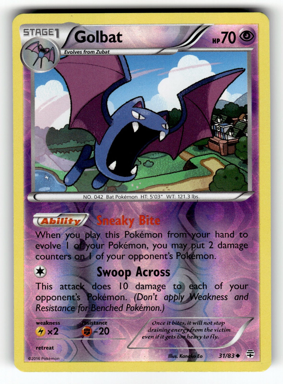 Golbat – 31/83 GEN: Generations Uncommon Reverse Holo LP