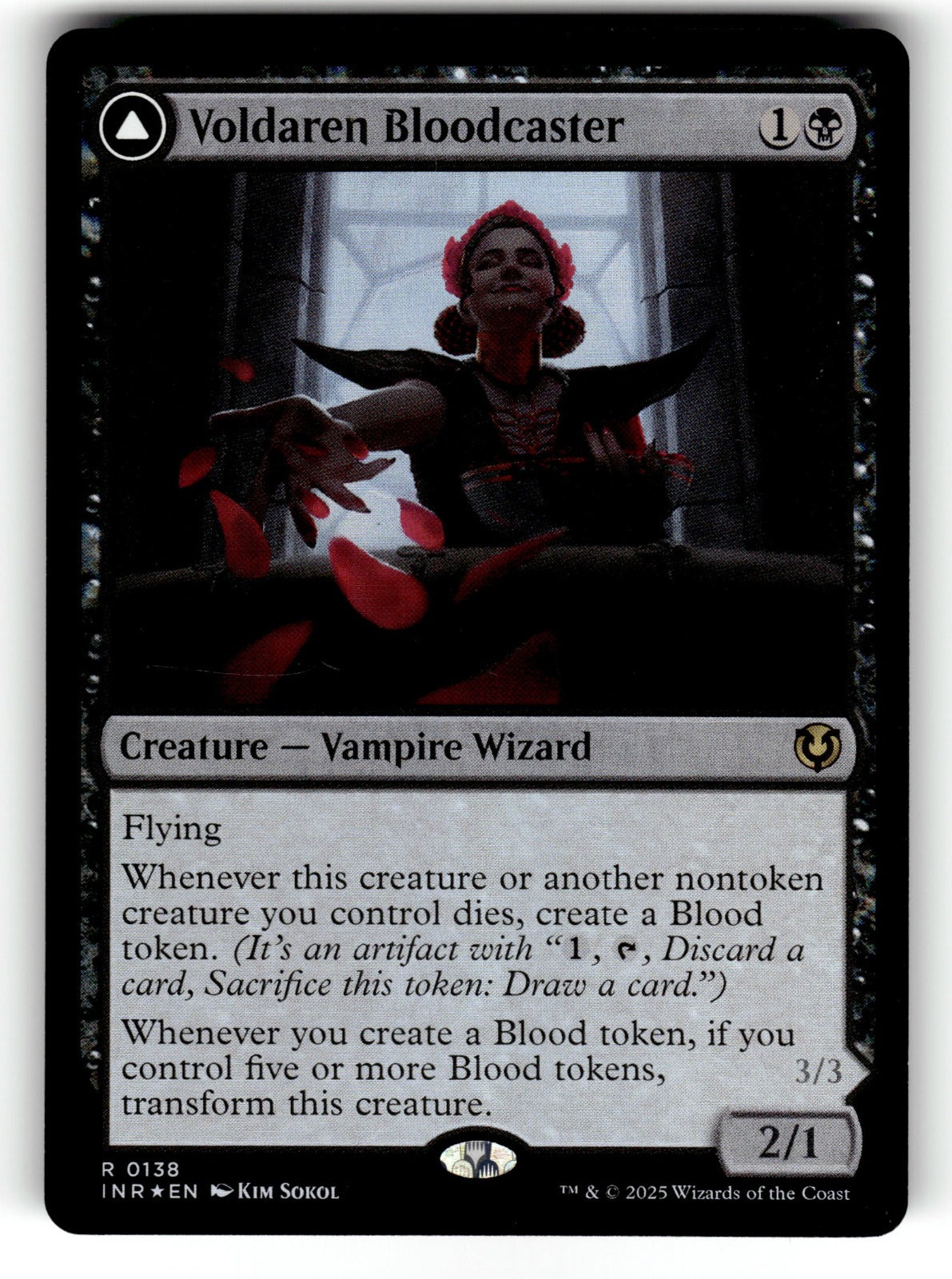 Voldaren Bloodcaster – 138 INR: Innistrad Remastered R Foil NM