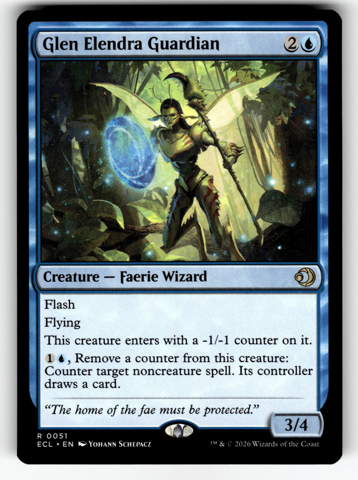 Glen Elendra Guardian – 51 ECL: Lorwyn Eclipsed R NM
