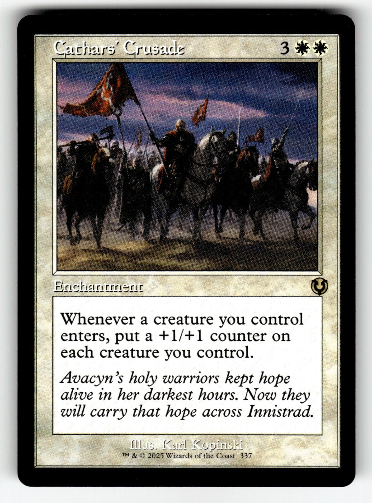 Cathars' Crusade (Retro Frame) – 337 INR: Innistrad Remastered R NM